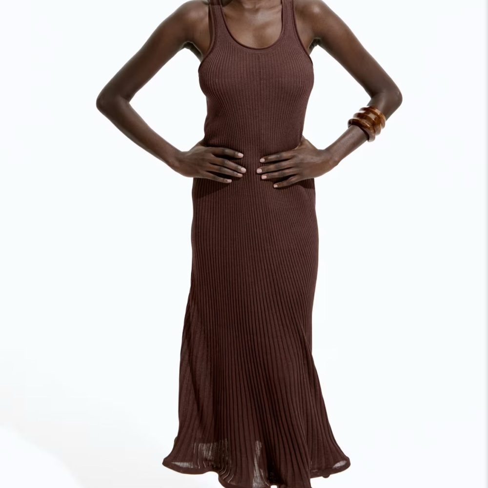 Elegant Brown Maxi Dress